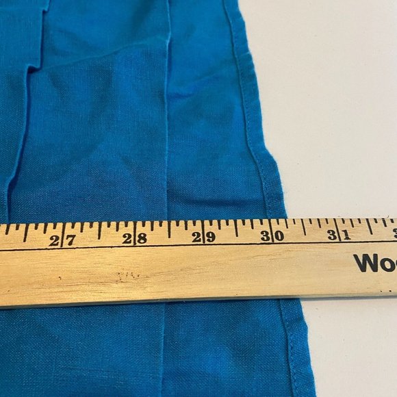 J Jill Womens L Love Linen Button Front Shirt Blue Long Sleeve Lightweight Top - Picture 8 of 9